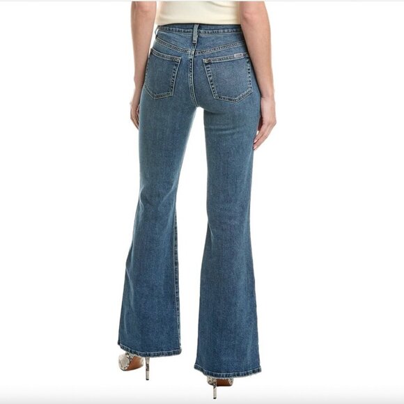 Joe's Jeans Petra High-Rise Flare Denim Jeans 28 Blue Stretch - Picture 2 of 7